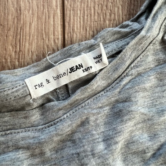 Rag & Bone Gray Modal Cut Out T-Shirt - Picture 3 of 5